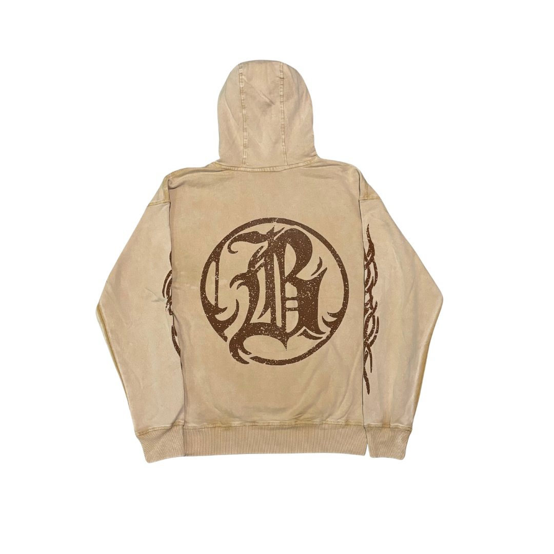 Backend Cream Hoodie