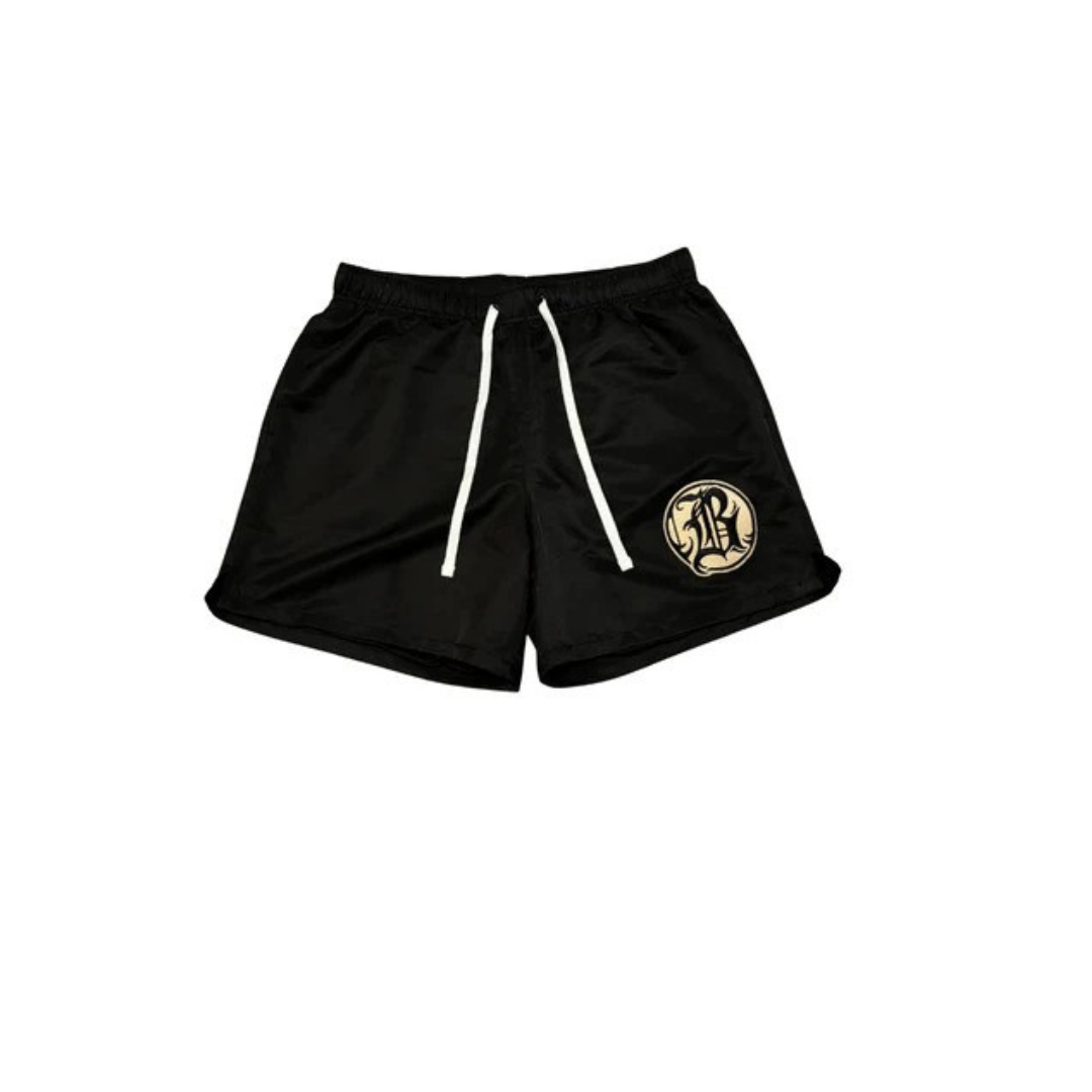 Backend Daily Nylon Patch Shorts Black
