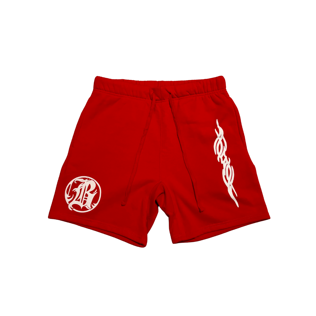 Backend Daily Cotton Shorts Red/White