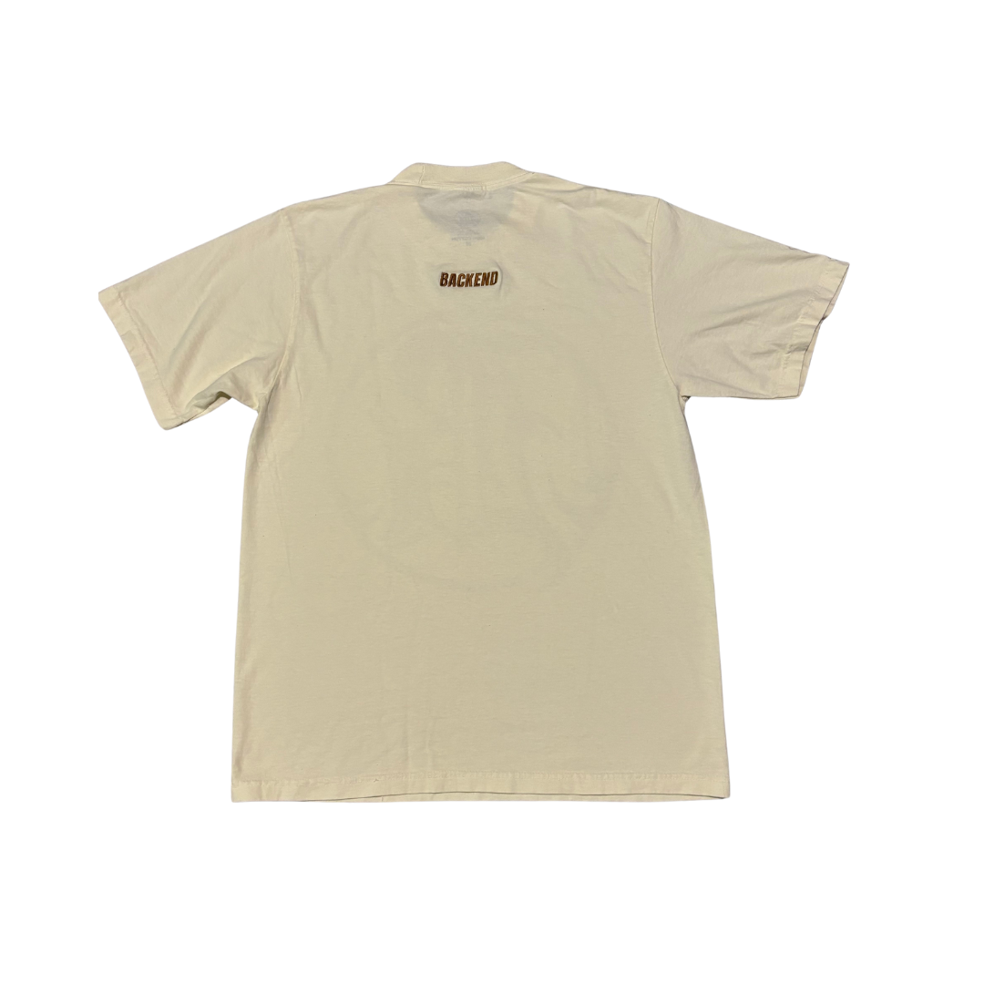 Backend Cream B Logo Tee