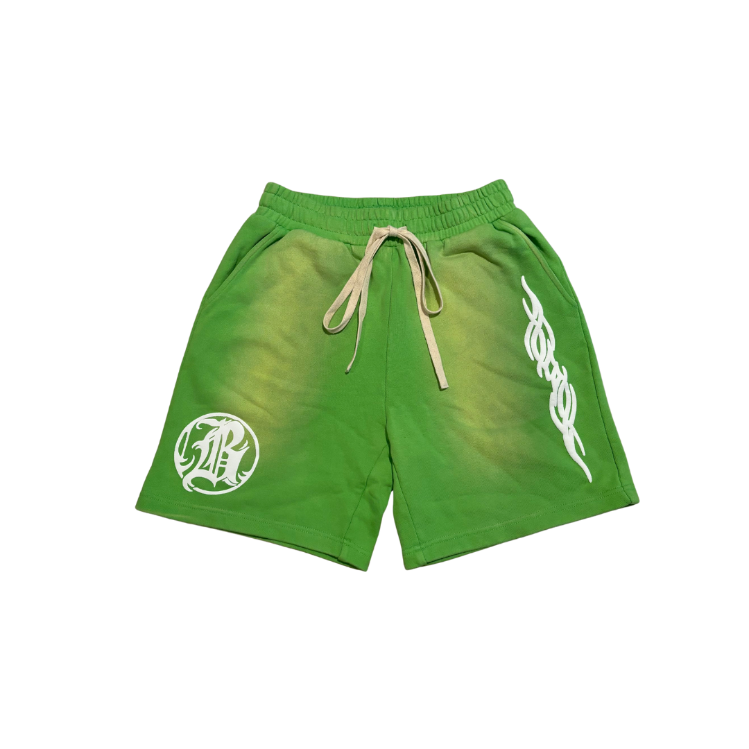 Backend Washed Shorts Slime Green