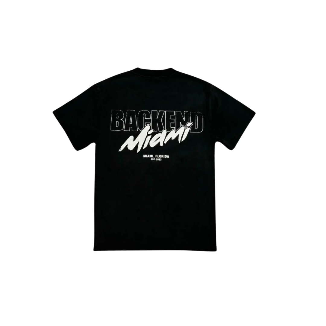 Backend Logo Tee Black/White