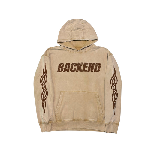 Backend Cream Hoodie